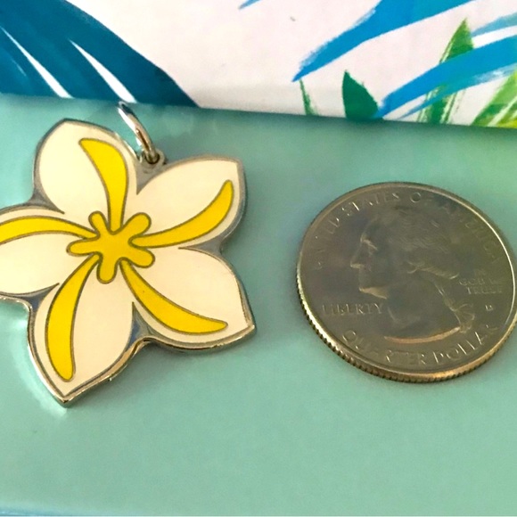 LAKO KULA Hawaiian plumeria flower charm. - Picture 1 of 3